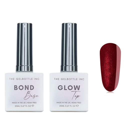 The GelBottle Inc - Gel Combo - Bond Base, Glow Top & Hema-Free Paint - French Kiss