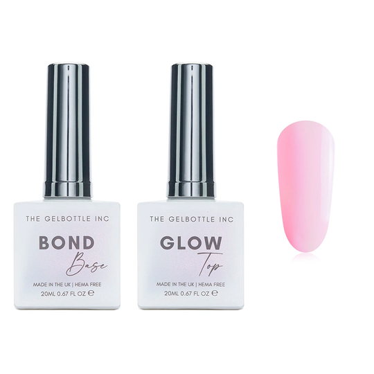 The GelBottle Inc - Gel Combo - Bond Base, Glow Top & Hema-Free Paint - June