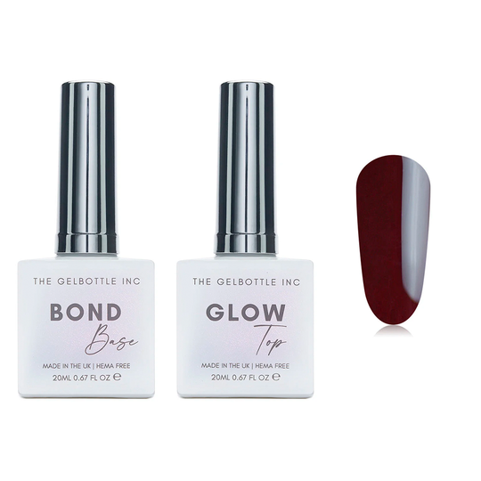 The GelBottle Inc - Gel Combo - Bond Base, Glow Top & Hema-Free Paint - Manhattan