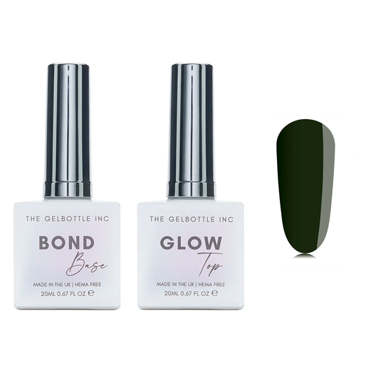 The GelBottle Inc - Gel Combo - Bond Base, Glow Top & Hema-Free Paint - Secret Entrance