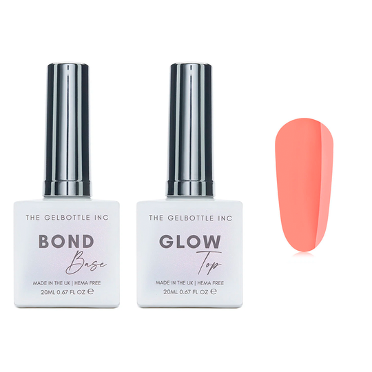 The GelBottle Inc - Gel Combo - Bond Base, Glow Top & Hema-Free Paint - Vacay