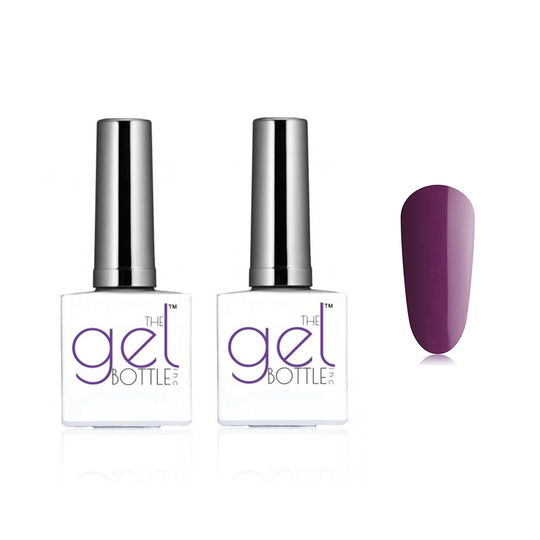 The GelBottle Inc - Gel Combo - Rubber Base, Extreme Shine Top & Aubergine