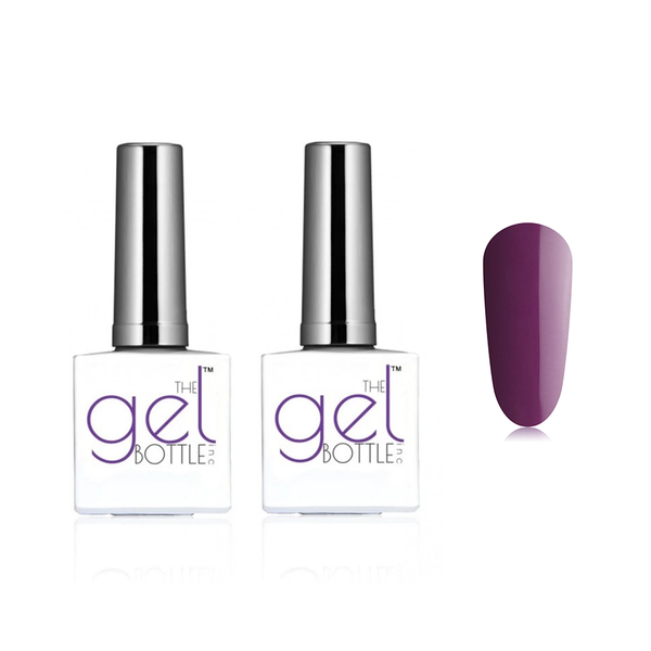 The GelBottle Inc - Gel Combo - Rubber Base, Extreme Shine Top & Aubergine 