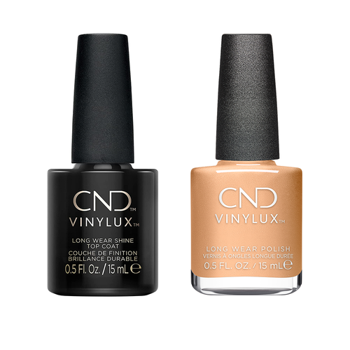 CND - Vinylux Topcoat & It's Getting Golder 0.5 oz - #458