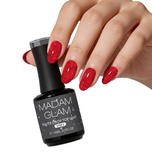 Madam Glam - Gel Polish - 3D Water Drop Transparent Set - 2pc