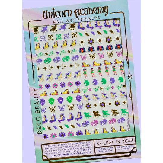 Deco Beauty - Nail Art Stickers - Unicorn Academia - Be Leaf In You!
