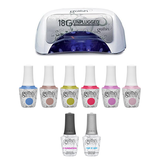 Harmony Gelish Combo - Base, Top & Red Shore City Rouge