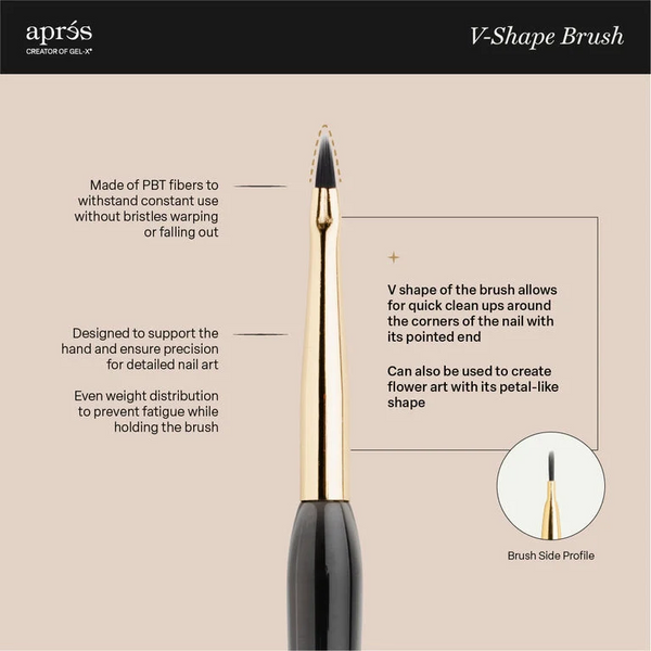 Apres - V-Shape Brush 7Mm