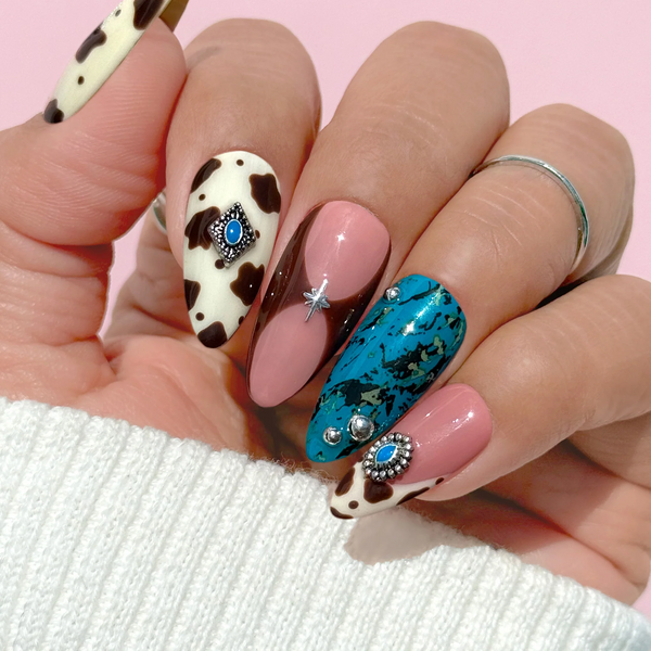 Daily Charme - Vintage Boho Silver Nail Charms Mix