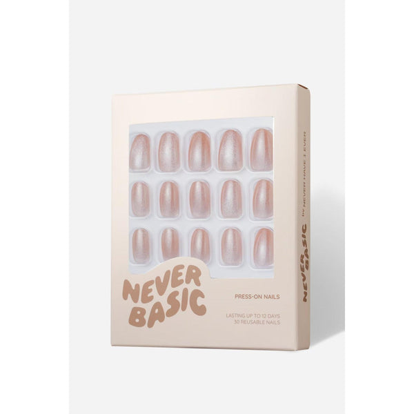 Never Have I Ever - Ombre Purple - Short Oval Press-On Nails