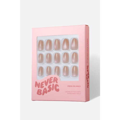 Never Have I Ever - Ombre Pink - Short Oval Press-On Nails