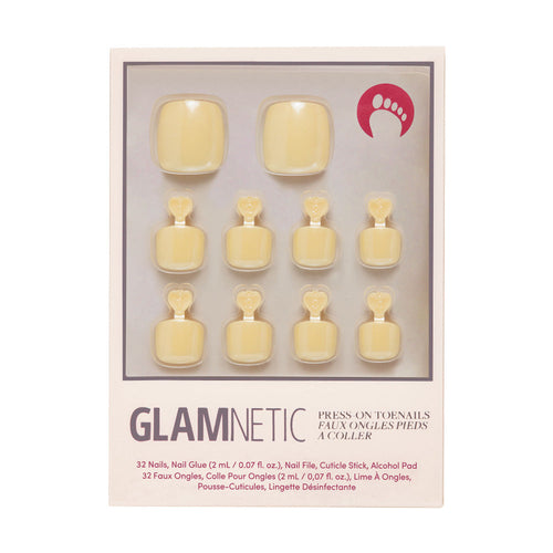 Glamnetic - Press On - Yellow Pop Toenail