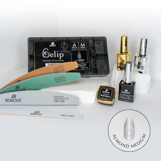 Kokoist - Gelip Extensions - Gelip Extension-Starter Kit - Almond Medium