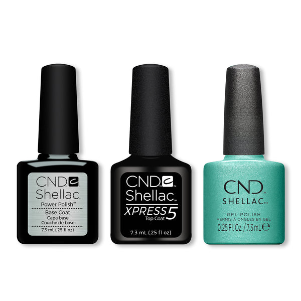 CND - Shellac Xpress5 Combo - Base, Top & Clash Out (0.25 oz)