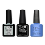 CND - Shellac Xpress5 Combo - Base, Top & Nude Knickers (0.25 oz)