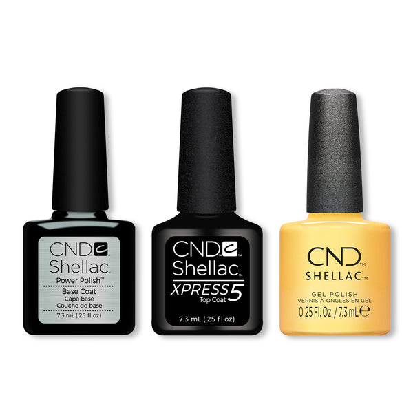 CND - Shellac Xpress5 Combo - Base, Top & Sundial It Up (0.25 oz)