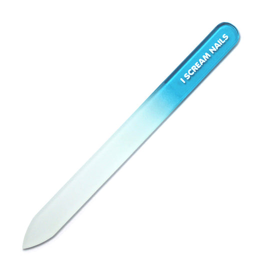 I Scream Nails - Glass Nail File - Blue Transparent