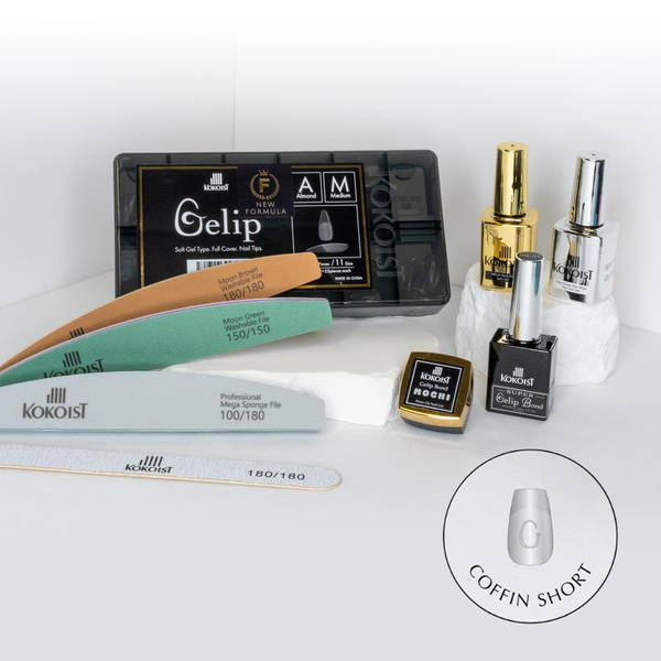 Kokoist - Gelip Extensions - Gelip Extension-Starter Kit - Coffin Short