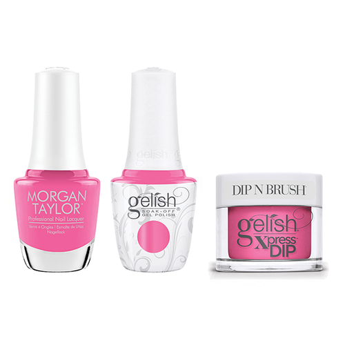 Gelish, Morgan Taylor & Dip Combo - Don't Be A Tease 