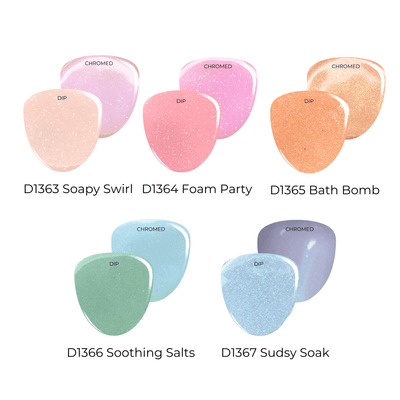 Revel Nail - Bubble Bath Chrome Dip Powder Set Collection