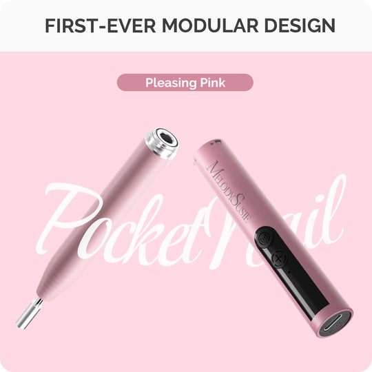 Melody Susie - PocketNail PC100GR/PC100G Innovative Pen-Shaped Portable Nail Drill 20,000RPM - Pleasing Pink