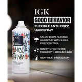 IGK - Good Behavior - Smooth Flexible Anti-Frizz Hairspray - 5.0 Oz