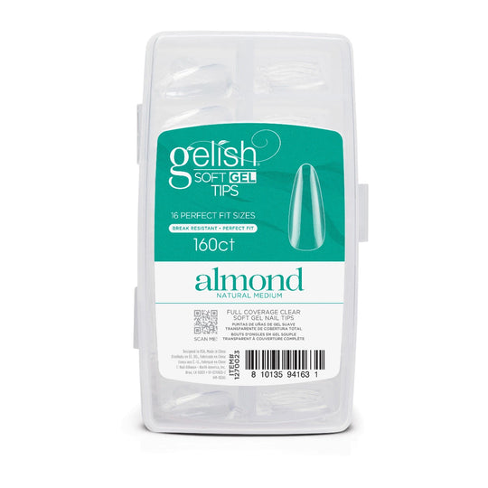 Gelish - Soft Gel Tips - Medium Almond 160CT