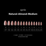 Apres - Neutral Gel-X - Kuromi x Apres - French Natural Almond Medium (280 pcs)