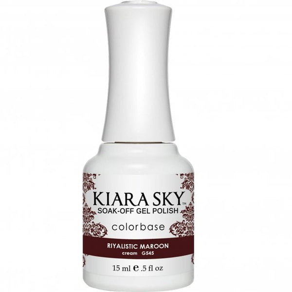 Kiara Sky - Gel Polish - Riyalistic Maroon 0.5 oz - #G545
