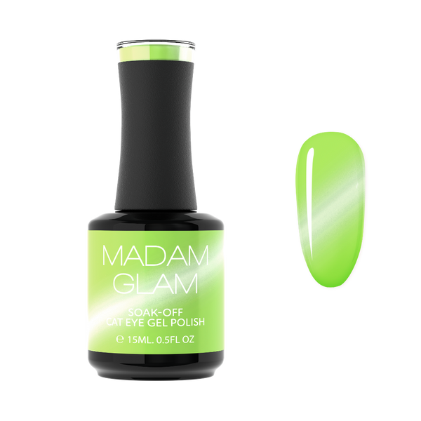Madam Glam - Cat-Eye Gel Polish - Citrus Green