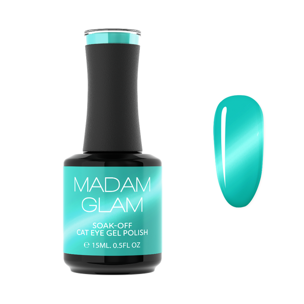 Madam Glam - Cat-Eye Gel Polish - Teal Twist