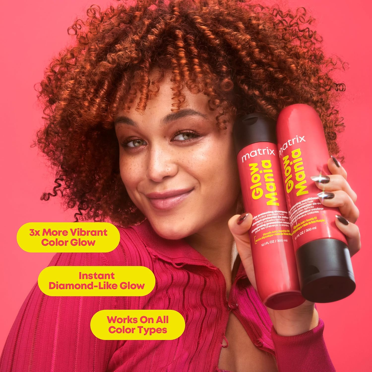 Matrix Glow Mania Color Protecting Shampoo - 1 Liter / 33.8 oz - Hair ...