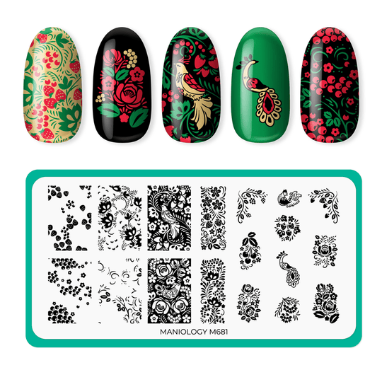 Maniology - Stamping Plate - Afternoon Tea - M681