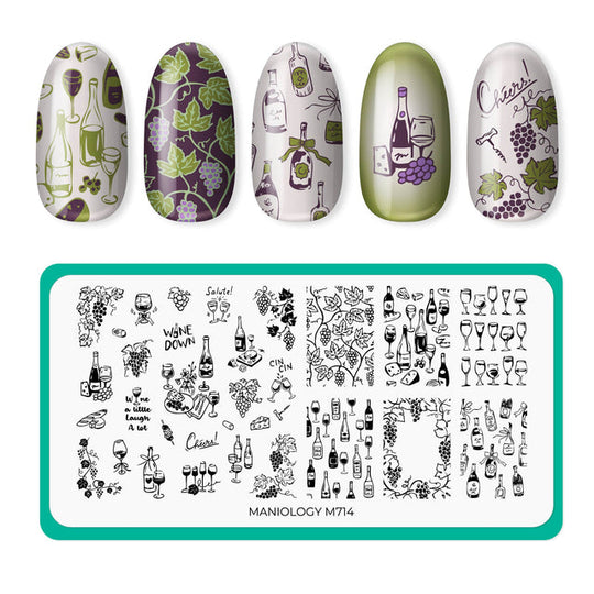 Maniology - Stamping Plate - Alla Salute (M714)