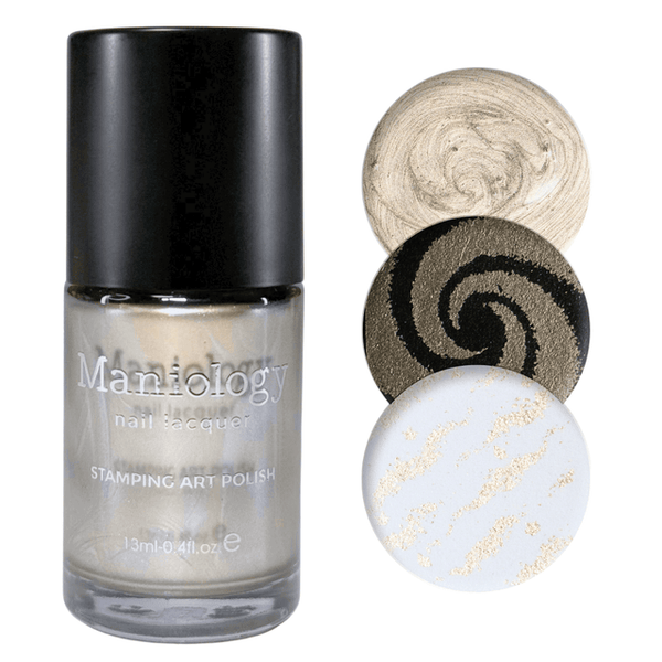 Maniology - Stamping Nail Polish - Stardust (B580) - Silvery Gold Metallic