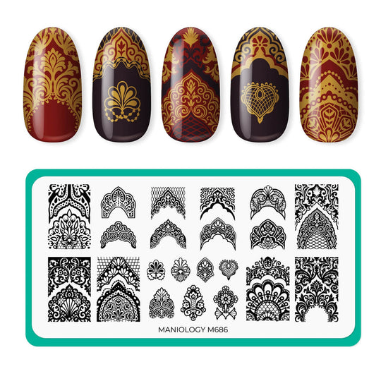 Maniology - Stamping Plate - Fit for a Queen  (M686)