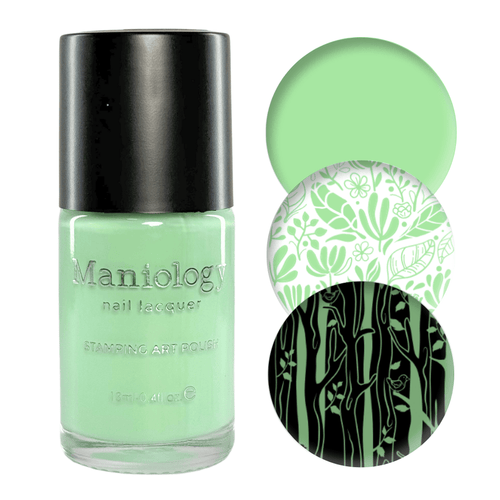 Maniology - Stamping Nail Polish - Fresh Start: Bloom (B545) - Green Cream