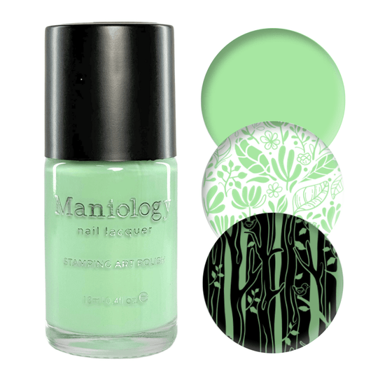 Maniology - Stamping Nail Polish - Fresh Start: Bloom (B545) - Green Cream