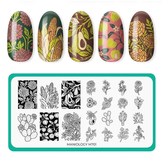 Maniology - Stamping Plate - Garden Fresh #M701