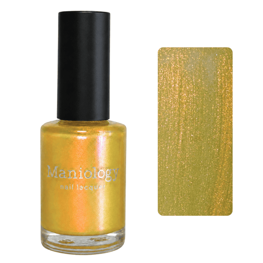 Maniology - Stamping Nail Polish - Happy Hour: Lemon Drop (P196) Yellow Duochrome Shimmer Polish