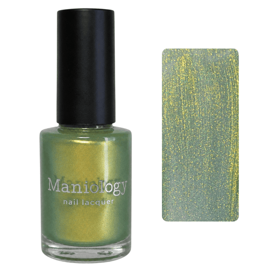 Maniology - Stamping Nail Polish - Happy Hour: Midori Sour (P198) Green Duochrome Shimmer Polish