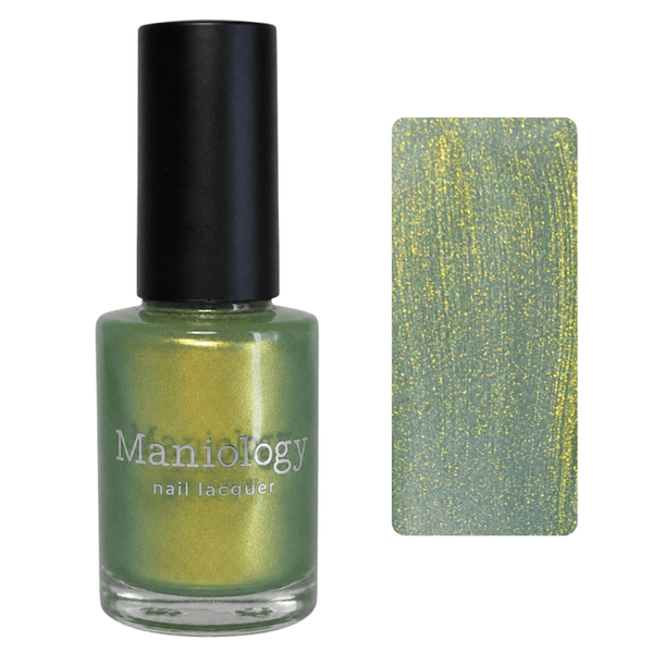 Maniology - Stamping Nail Polish - Happy Hour: Midori Sour (P198) Green Duochrome Shimmer Polish