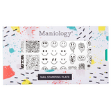 Maniology - Stamping Plate - Happy Face Nails #M439