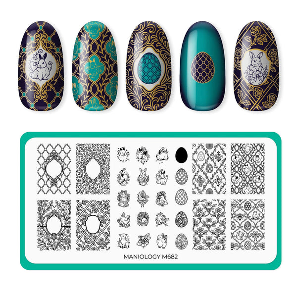 Maniology - Stamping Plate - Heirloom Eggs - M682