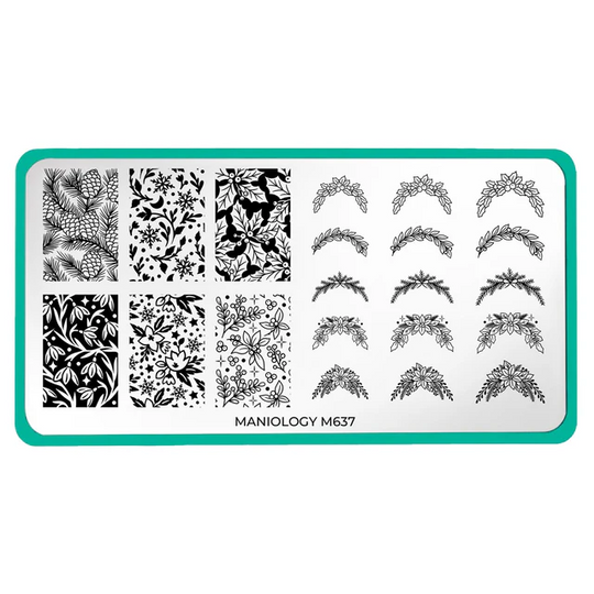 Maniology - Stamping Plate - Ice Garden - M637