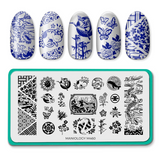 Maniology - Stamping Plate - Japanese Porcelain  #M460