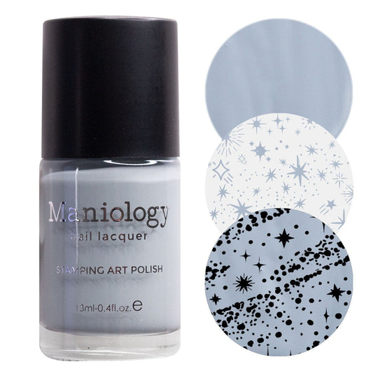 Maniology - Stamping Nail Polish - Asteroid #B504 - Cream Gray