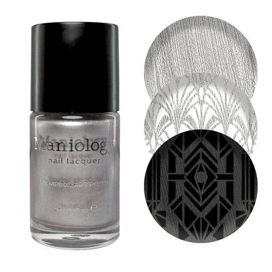 Maniology - Stamping Nail Polish - Silver Screen (B541) - Metallic Silver