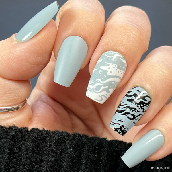 Maniology - Stamping Nail Polish - Asteroid #B504 - Cream Gray