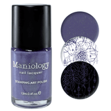 Maniology - Stamping Nail Polish - Jeweled Petals (B583) - Dark Purple Creme